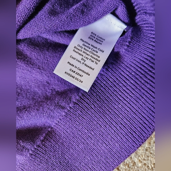 Talbots Purple Sweater - Picture 3 of 3